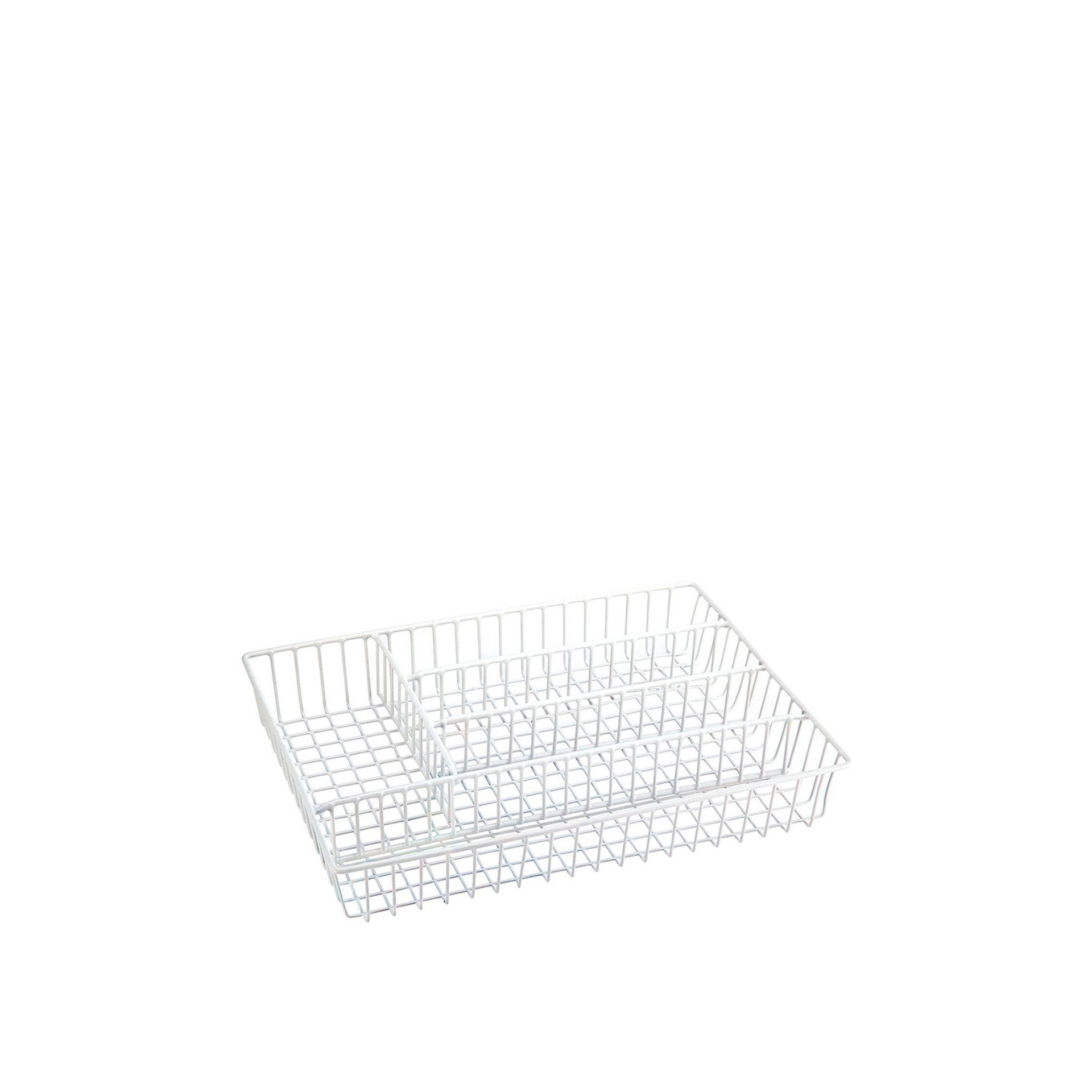 Organizador Multiusos Metal Branco 36X26X4.5CM