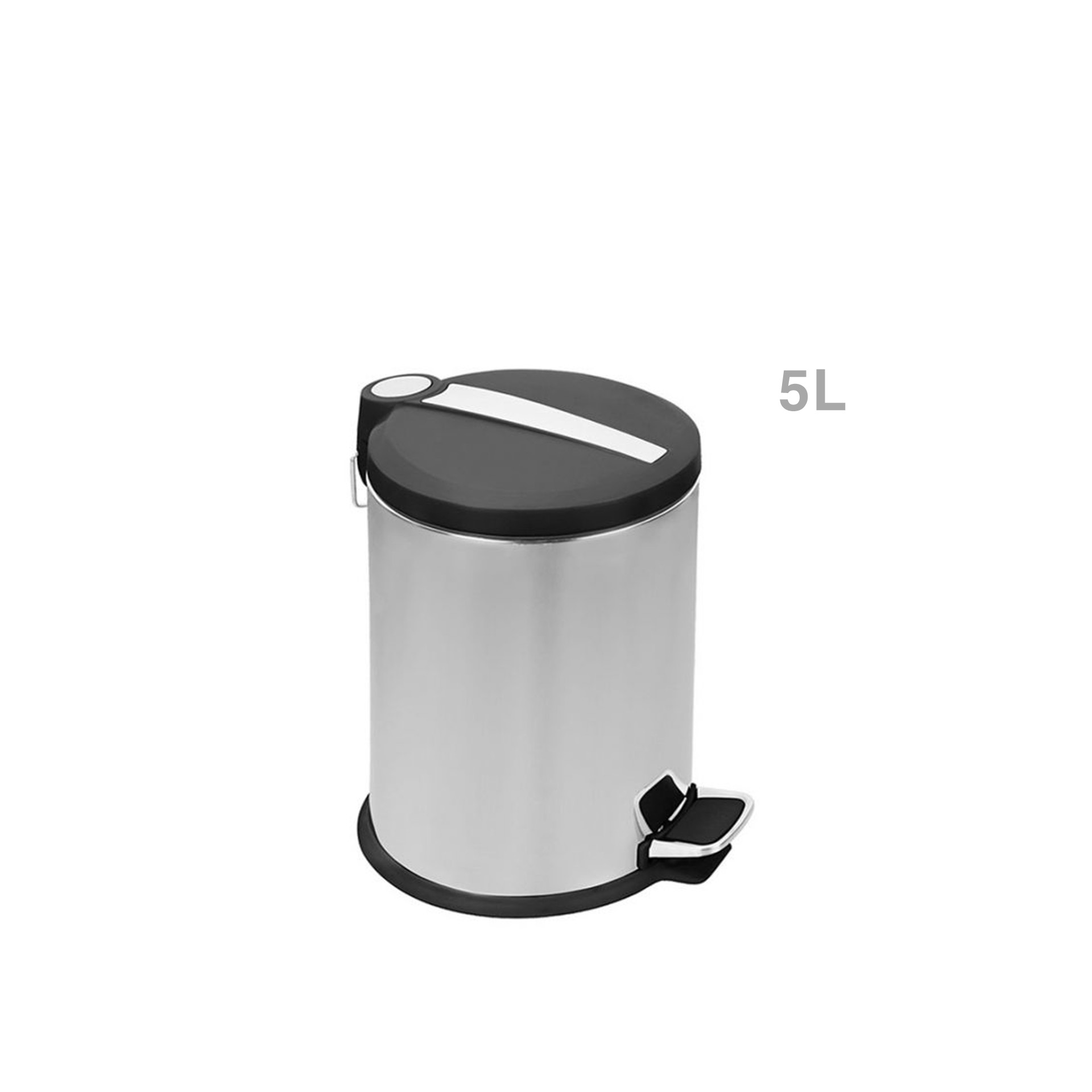 Balde Lixo Inox 5L 20X20X27.5CM