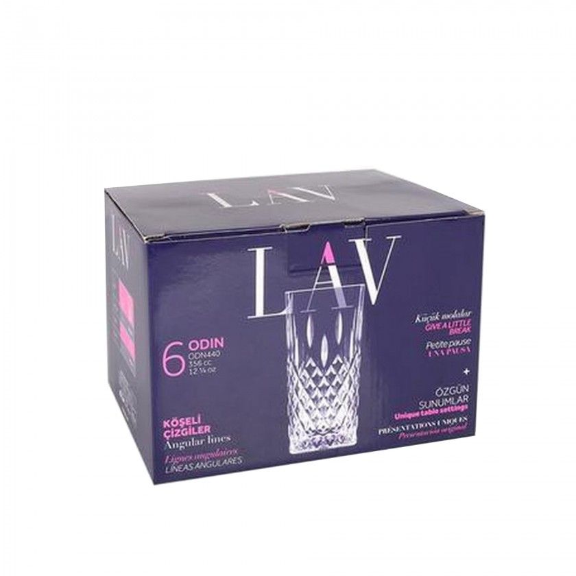 Copo sem P Odin 35.6cl 14.5X7.1cm Pack 6