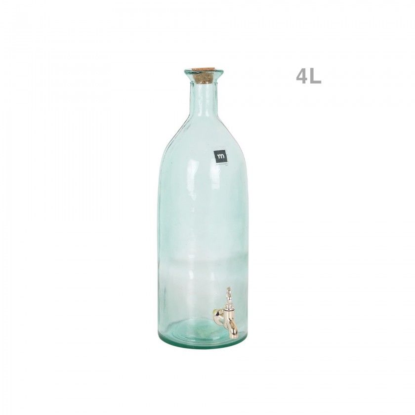 Garrafa Vidro Florencia com Torneira 4L