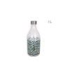Garrafa Vidro Anna com Tampa Metal 1L