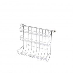 Porta Rolos Cozinha Triplo Metal 31.5X16X29.5CM