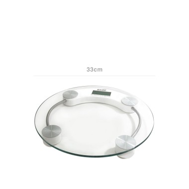 Balança Digital Wc Vidro Redondo 150Kg 30X30X3.5cm