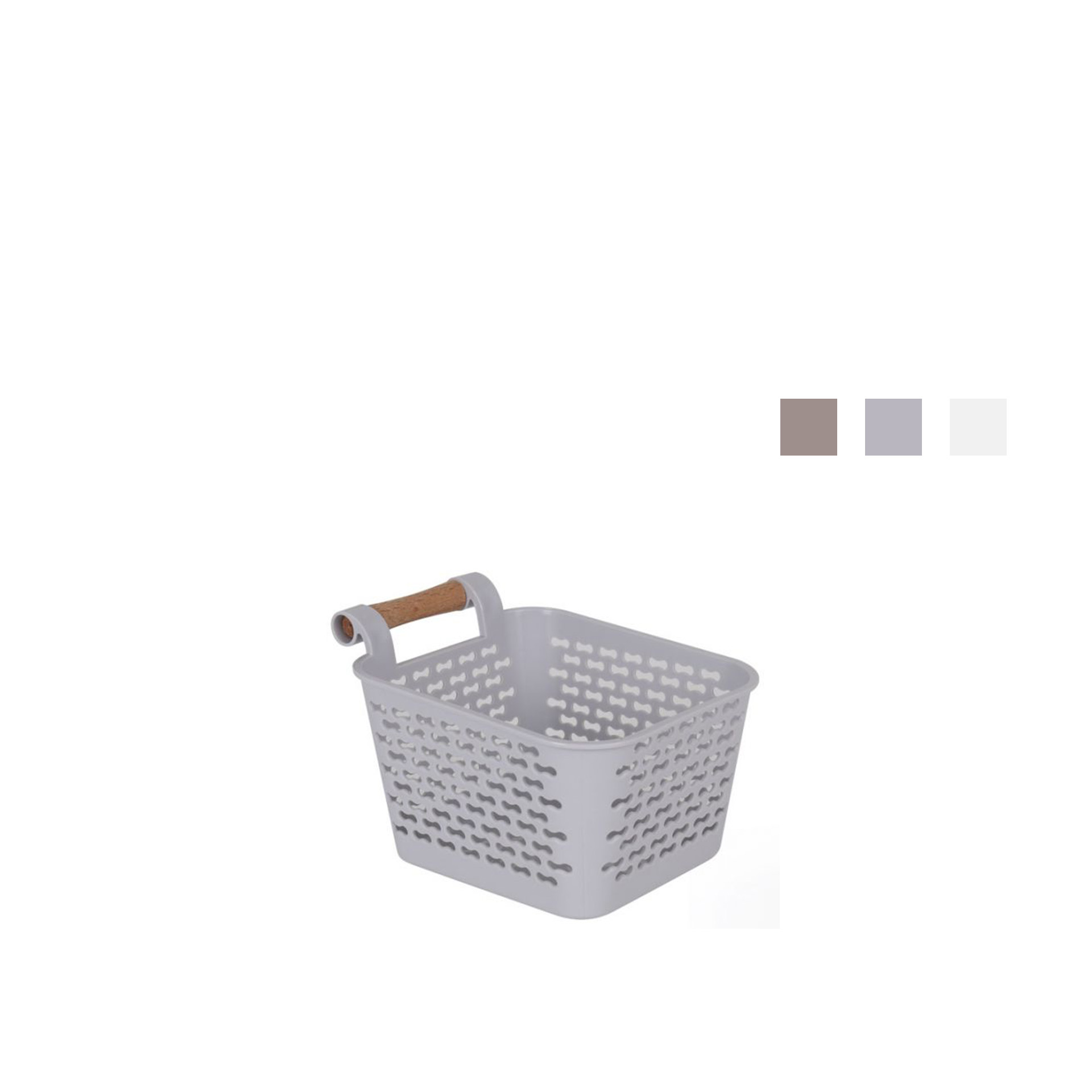 Cesto Multiusos Asas Madeira 13X11X8CM