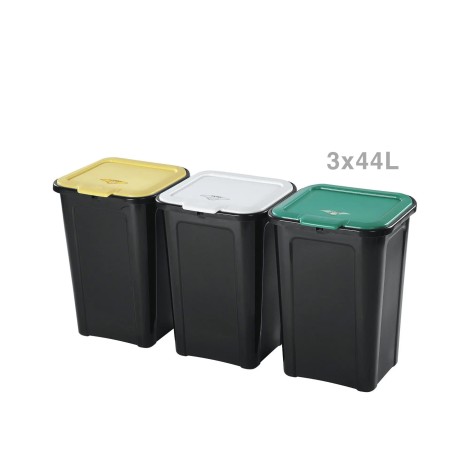 Ecoponto Triplo Preto 3X44L - Image product