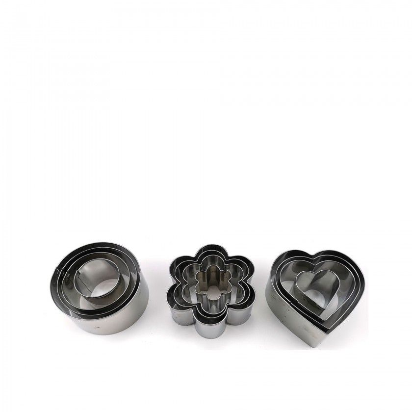 Molde Pastelaria Inox 8/7/6/3.5CM Pack 4