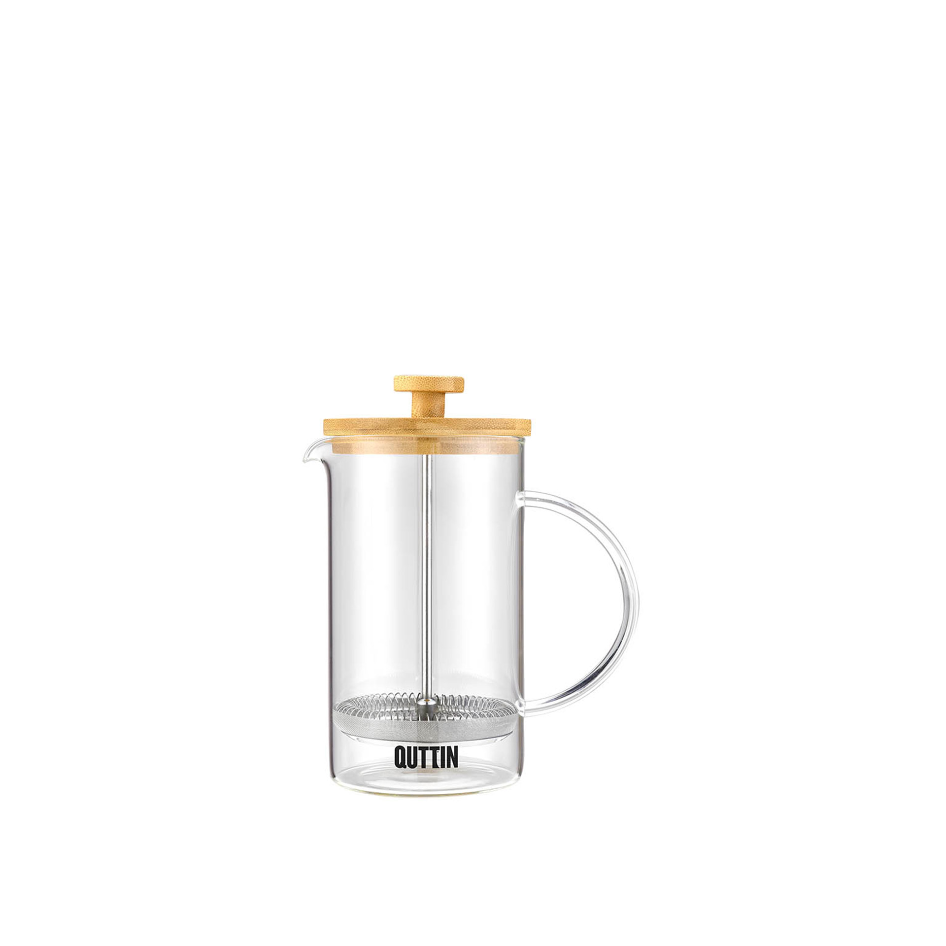 Jarro Vidro Café / Chá Tampa Bambu 350ml