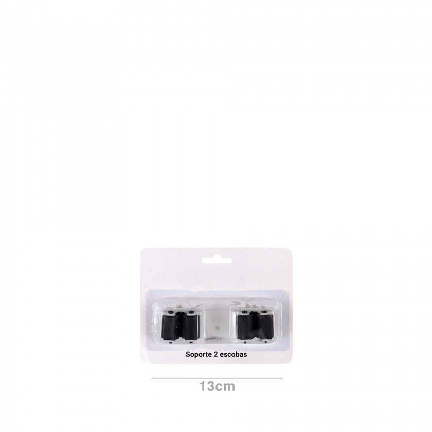 Suporte Vassoura Duplo 13X3X4CM Suporte Vassoura Duplo 13X3X4CM
