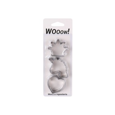 Molde Pastelaria Inox Pack 3