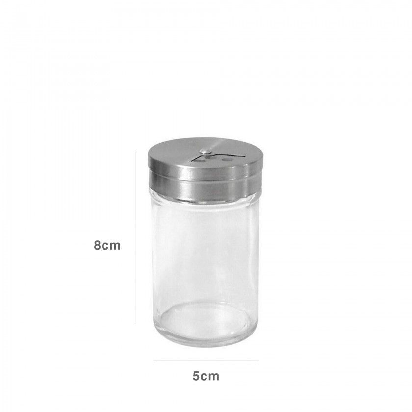 Frasco Especiarias Vidro 5X8CM Frasco Especiarias Vidro 5X8CM