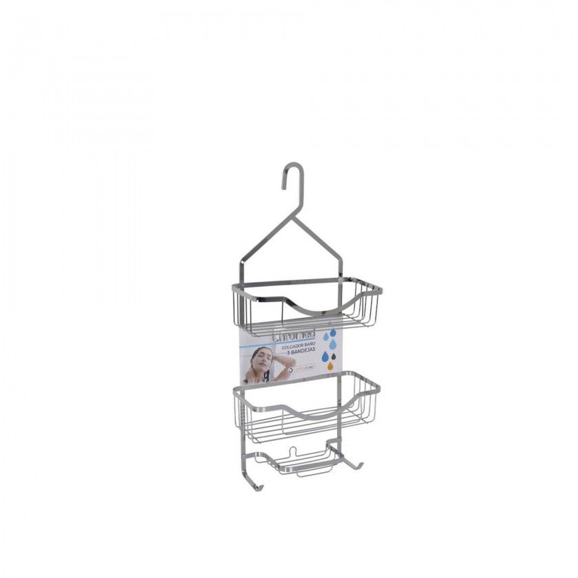 Cabide para Banho Metal 3 Nveis 27.5X12.5X63cm