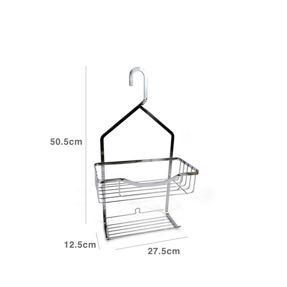 Cabide para Banho Metal 2 Níveis 27.5X12.5X50.5CM