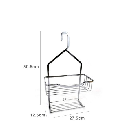 Cabide para Banho Metal 2 Níveis 27.5X12.5X50.5CM - Image product