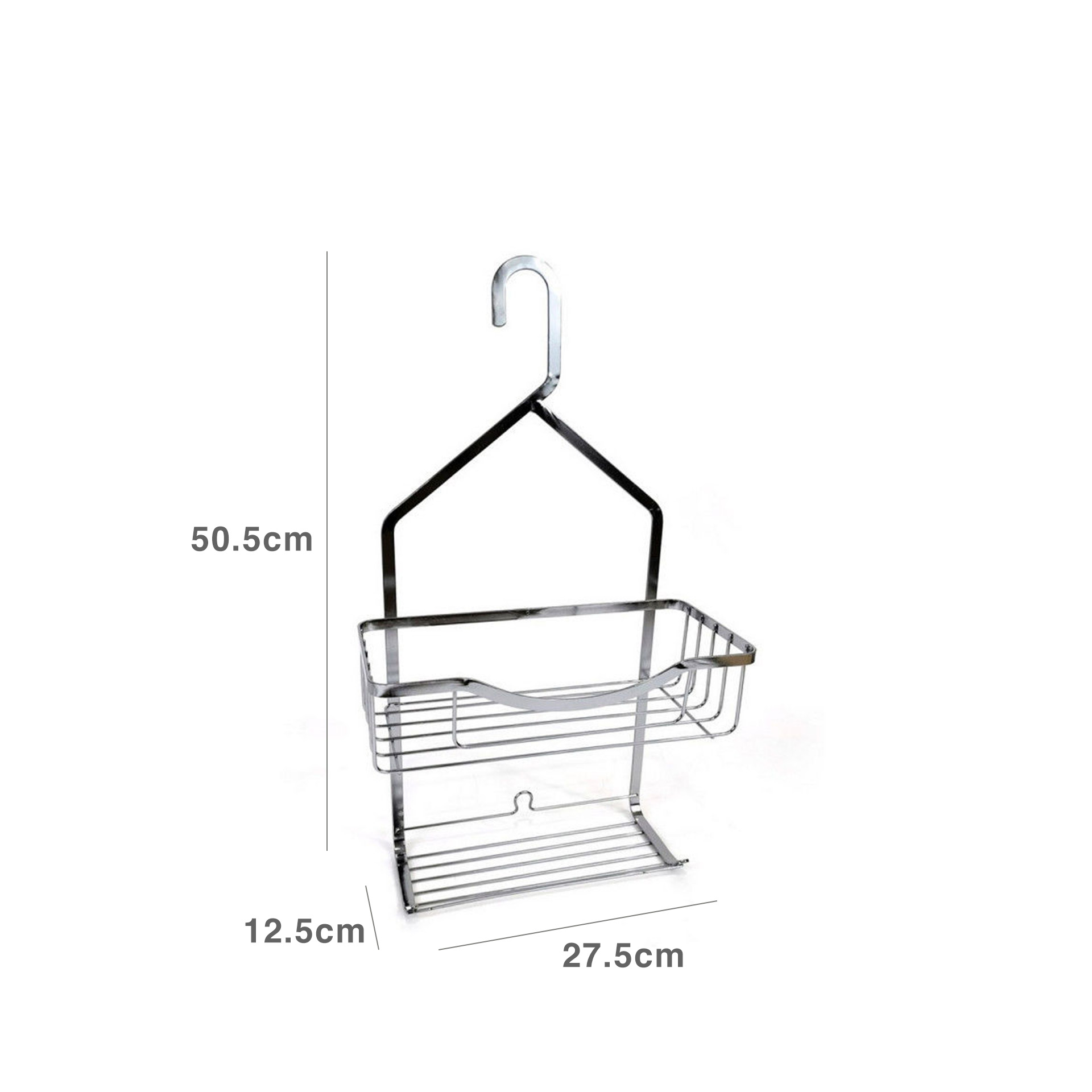 Cabide para Banho Metal 2 Níveis 27.5X12.5X50.5CM