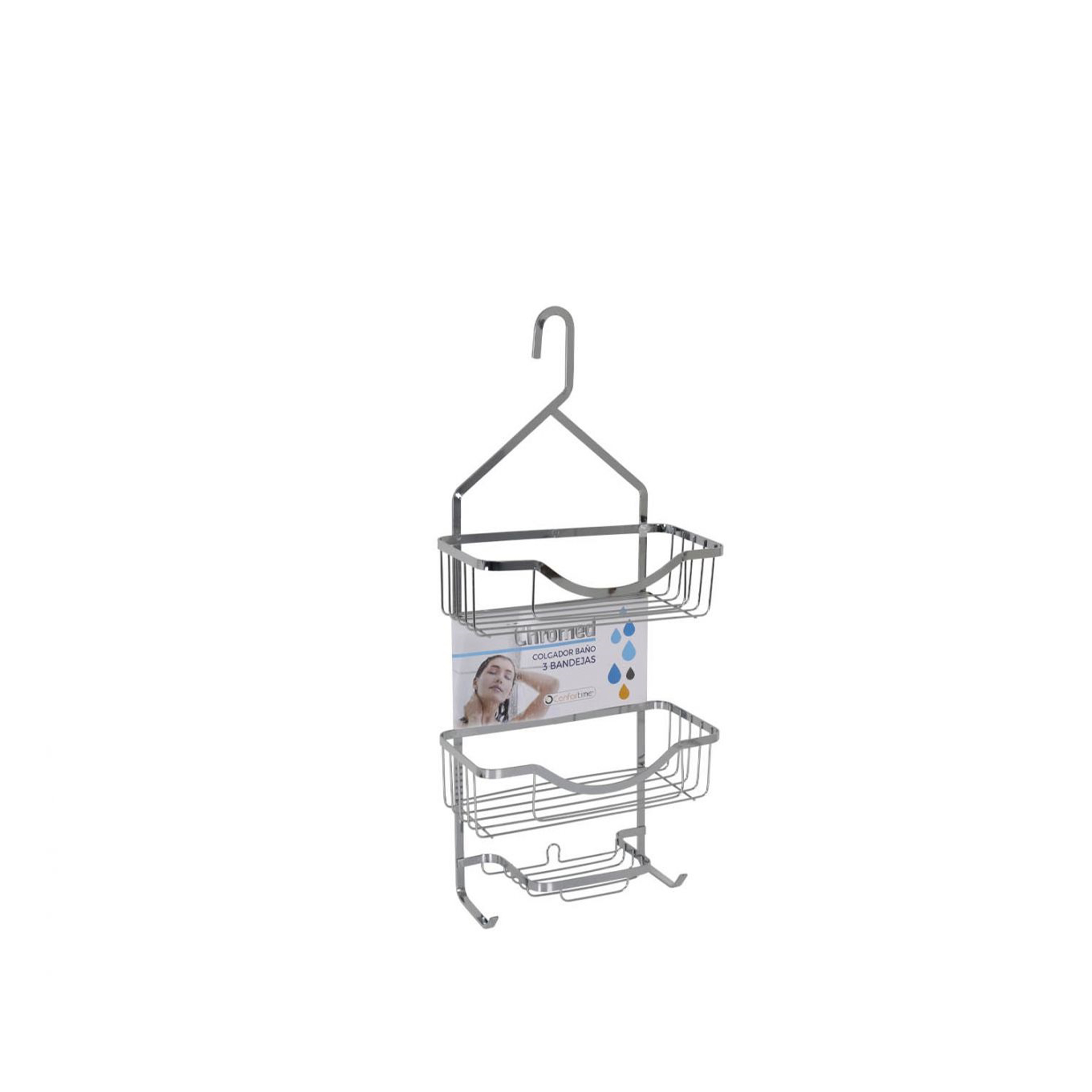 Cabide para Banho Metal 3 Níveis 27.5X12.5X63cm