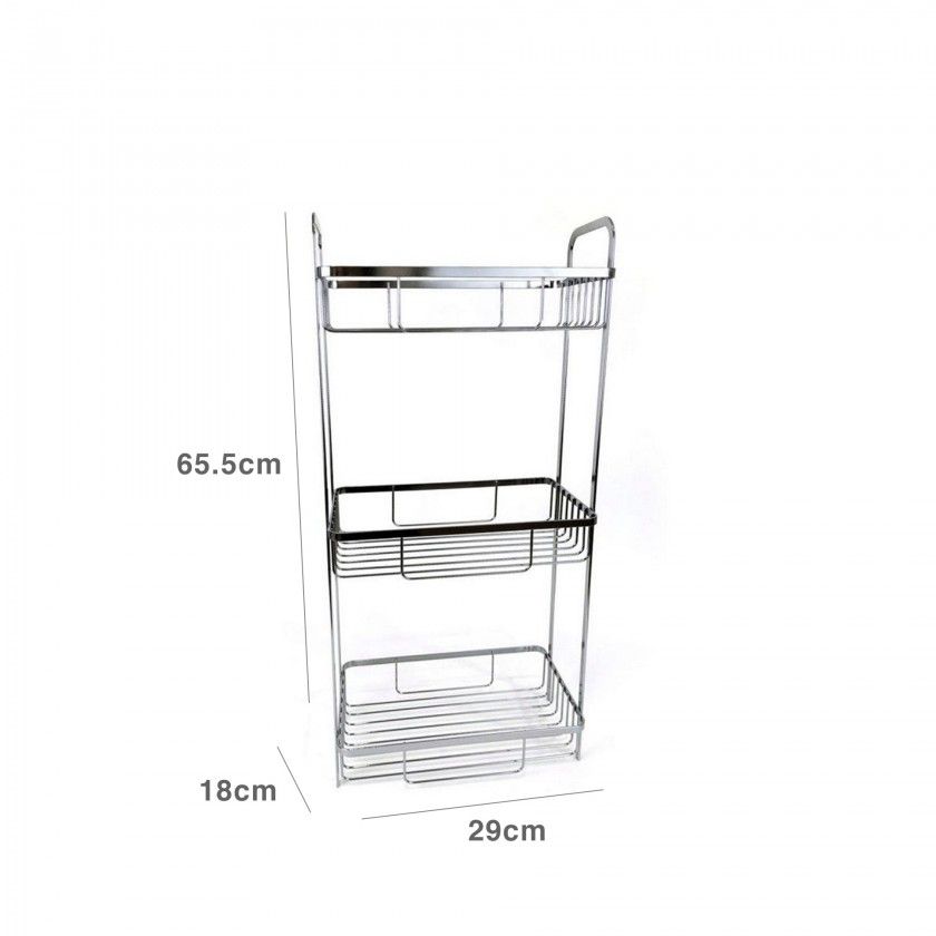 Estante Metal 3 Nveis 29X18X65.5cm