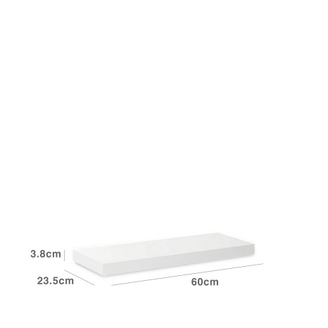 Estante Parede MDF Branco 23.5X60X3.8CM - Image product