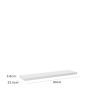 Estante Parede MDF Branco 23.5X80X3.8CM Estante Parede MDF Branco 23.5X80X3.8CM