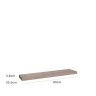 Estante Parede MDF Castanho 23.5X80X3.8CM Estante Parede MDF Castanho 23.5X80X3.8CM