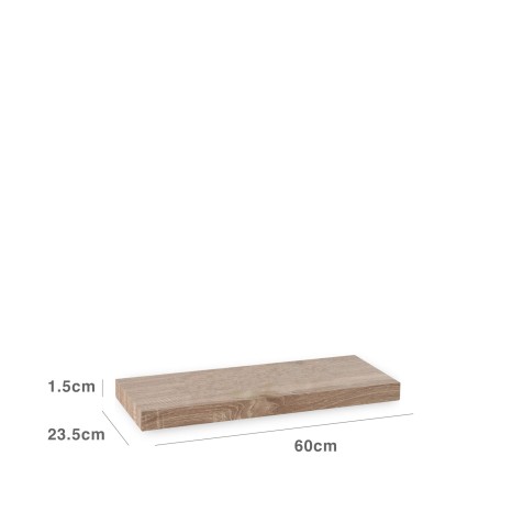 Estante Parede Castanho 23.5X60X1.5CM - Image product