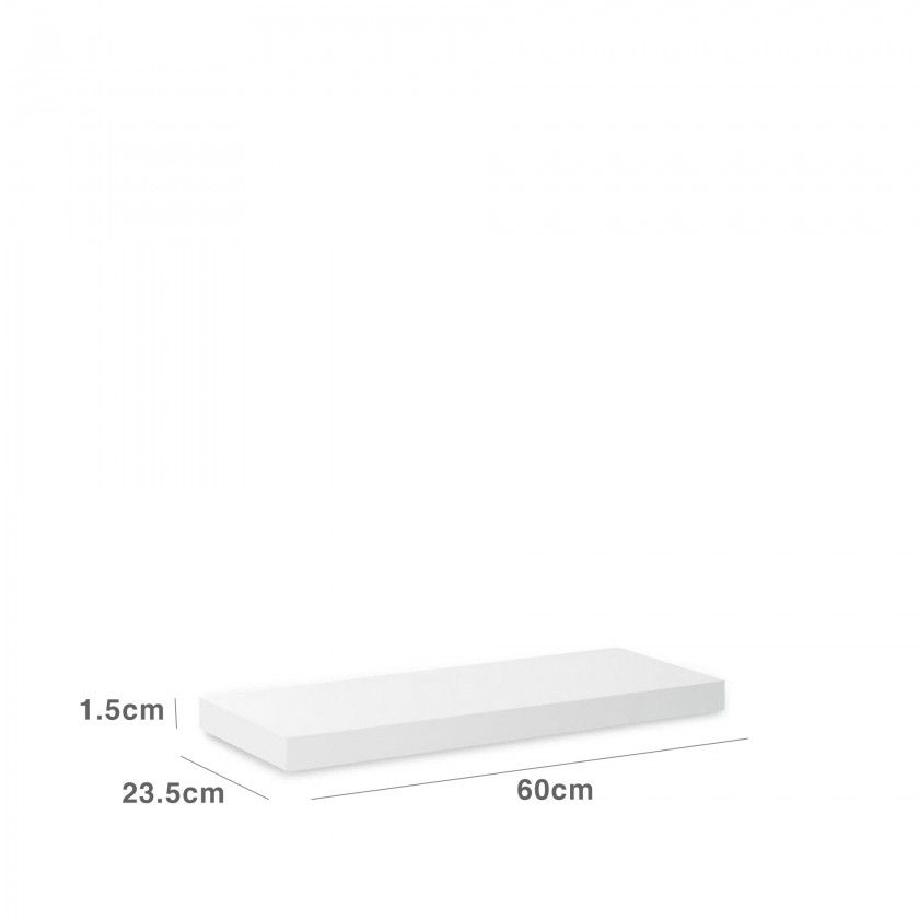 Estante Parede Branco 23.5X60X1.5CM Estante Parede Branco 23.5X60X1.5CM