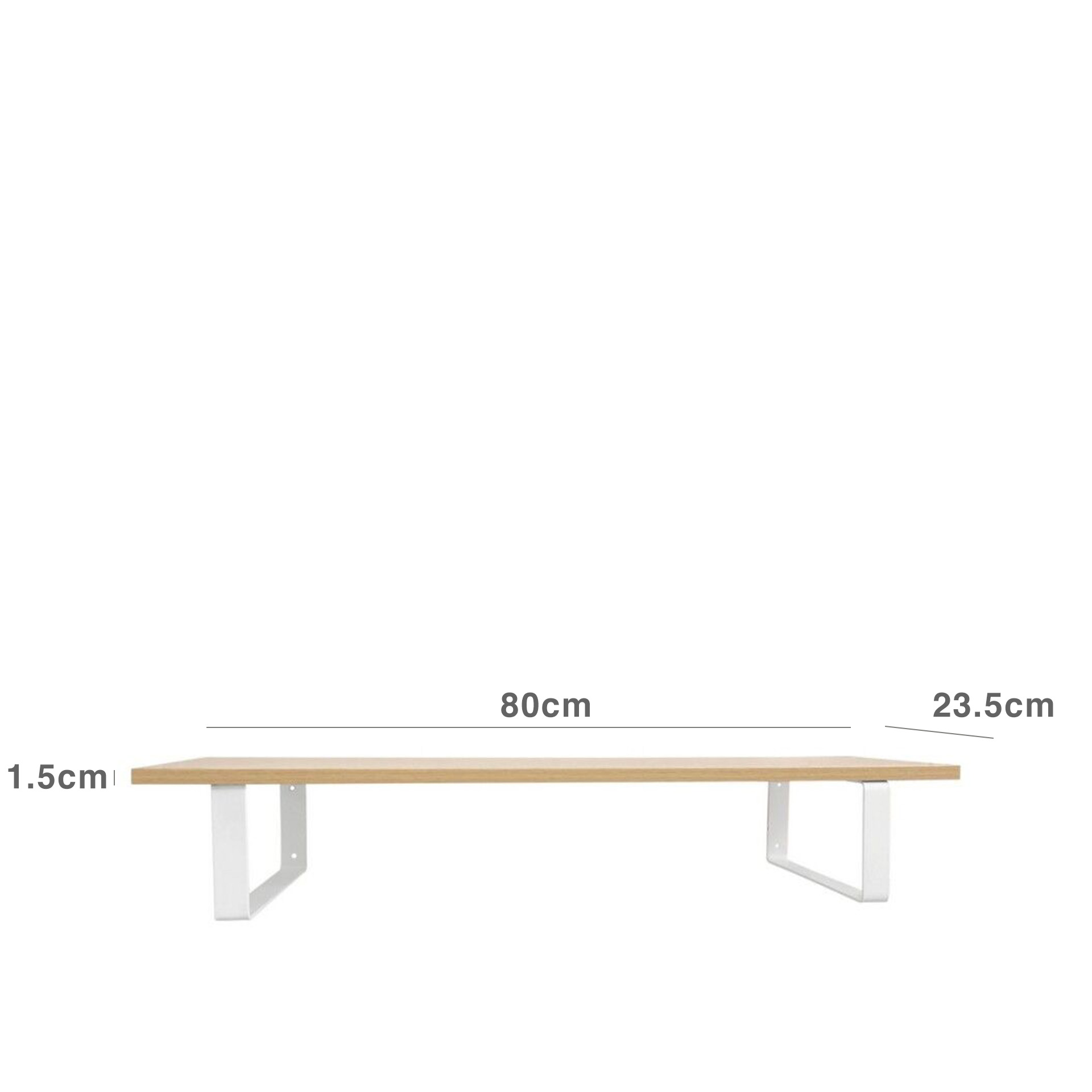 Estante Parede Castanho 80X23.5X1.5CM