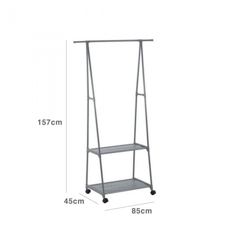 Cabide Bengaleiro com Estantes 85X45X157CM Cabide Bengaleiro com Estantes 85X45X157CM
