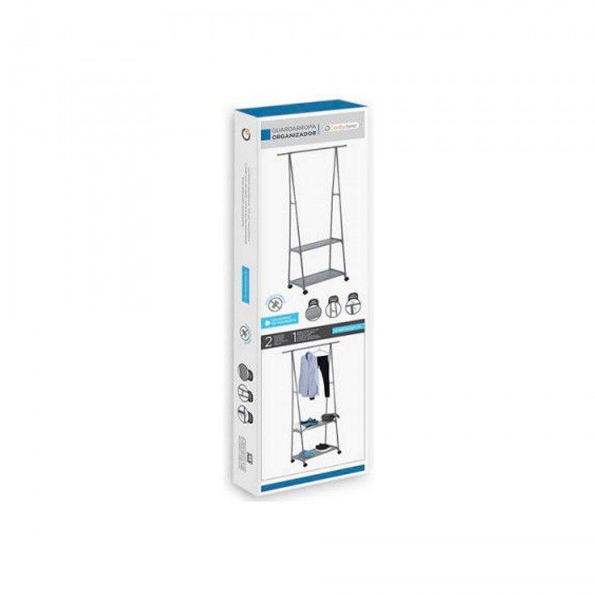 Cabide Bengaleiro com Estantes 85X45X157CM Cabide Bengaleiro com Estantes 85X45X157CM