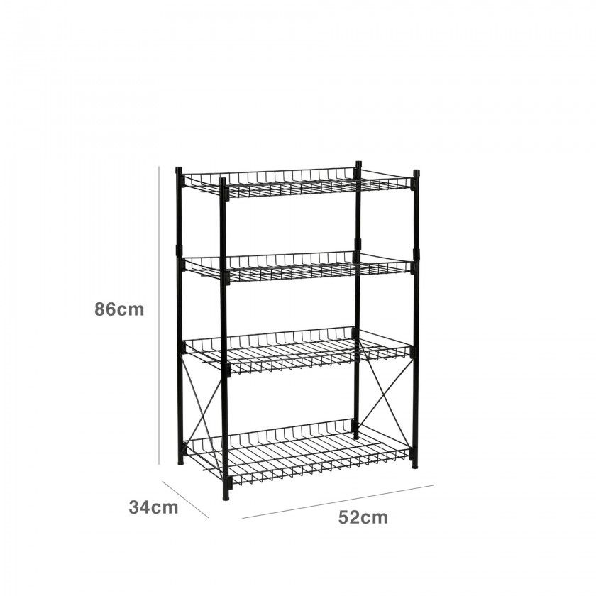 Estante 4 Nveis Metal 52X34X86CM