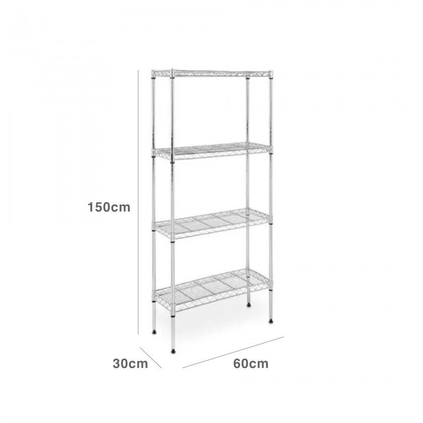 Estante 4 Níveis 60X30X150CM Estante 4 Níveis 60X30X150CM