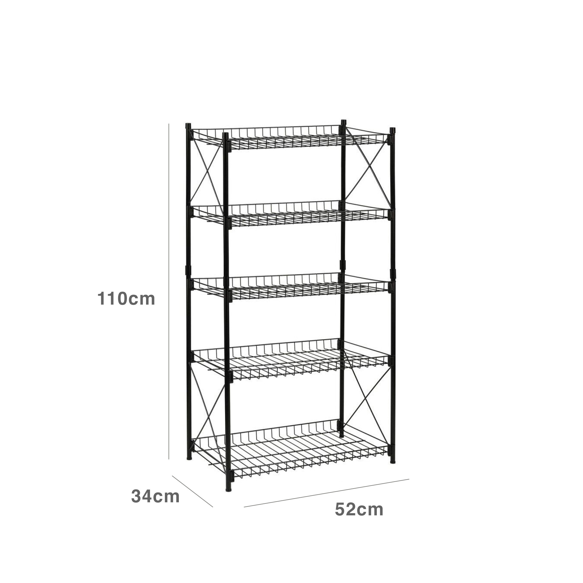 Estante 5 Níveis Metal 52X34X110M