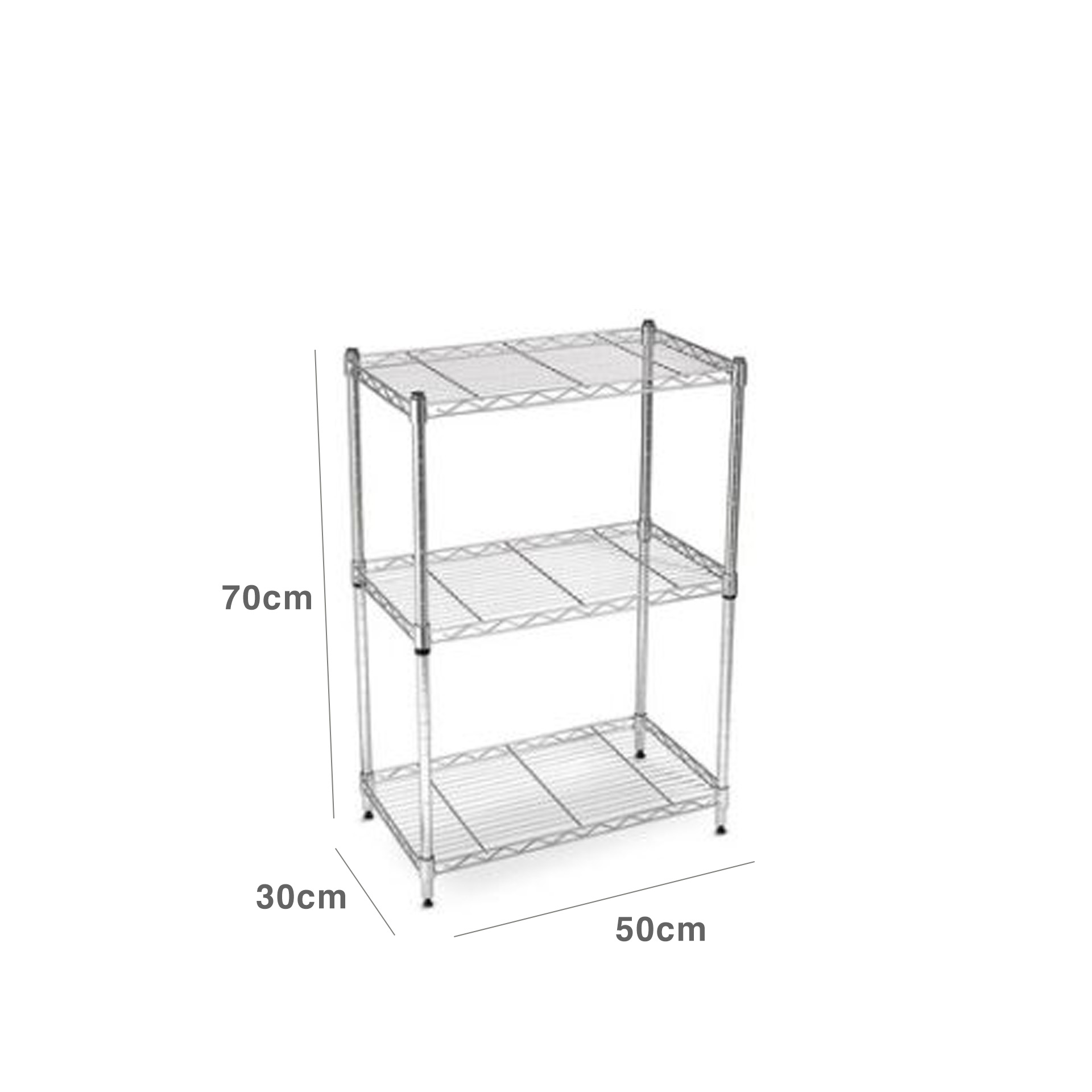 Estante 3 Níveis Metal 50X30X70cm