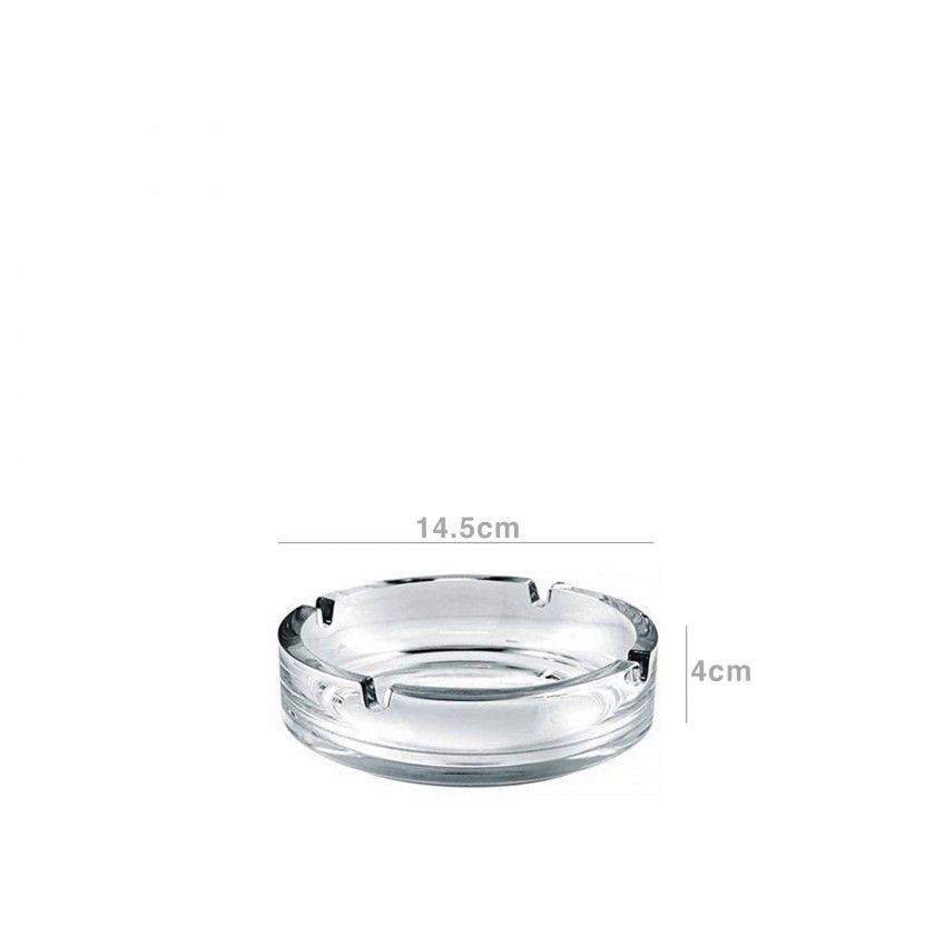 Cinzeiro Vidro Redondo 14.5X4CM