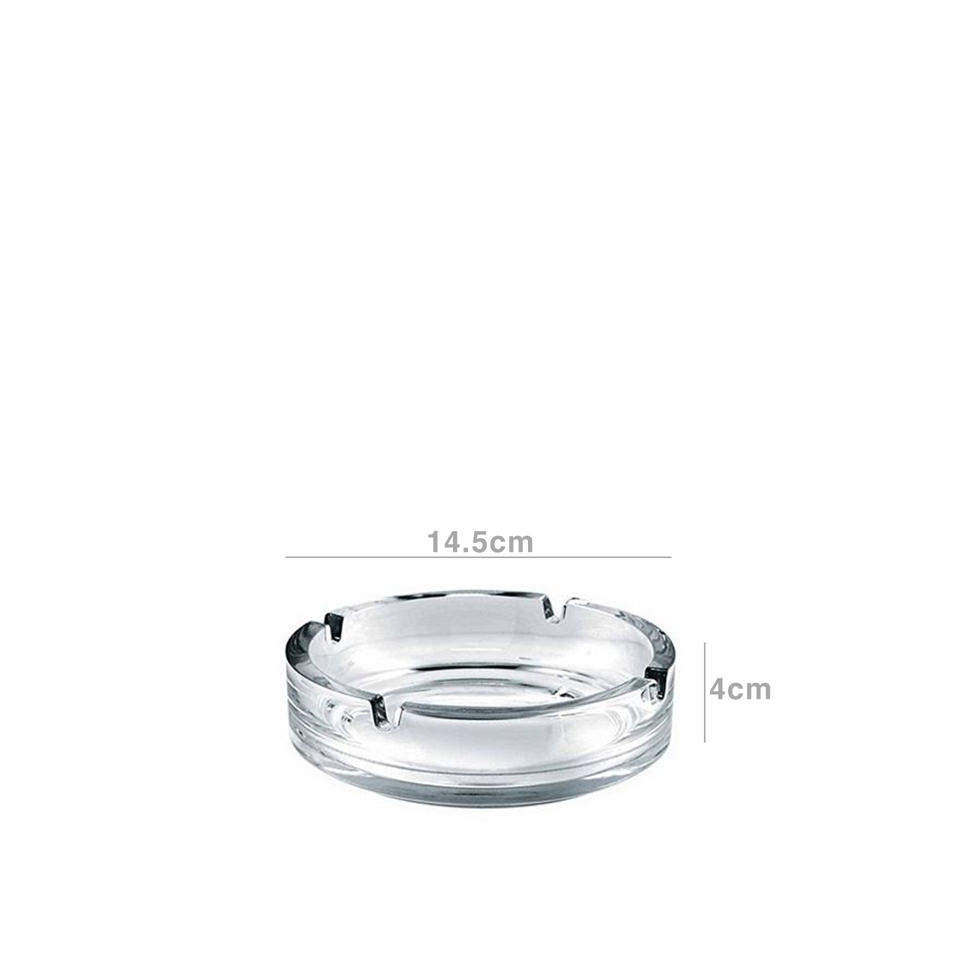 Cinzeiro Vidro Redondo 14.5X4CM