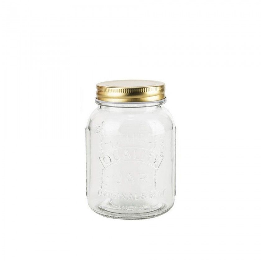 Frasco Hermtico Anna com Tampa Rosca Dourada 0.500ml