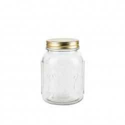 Frasco Hermtico Anna com Tampa Rosca Dourada 0.500ml