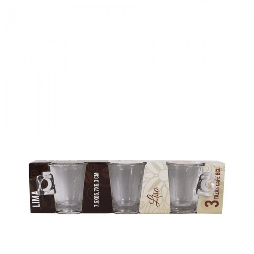 Chávena Café Lima Liso 8CL Pack 3 Chávena Café Lima Liso 8CL Pack 3