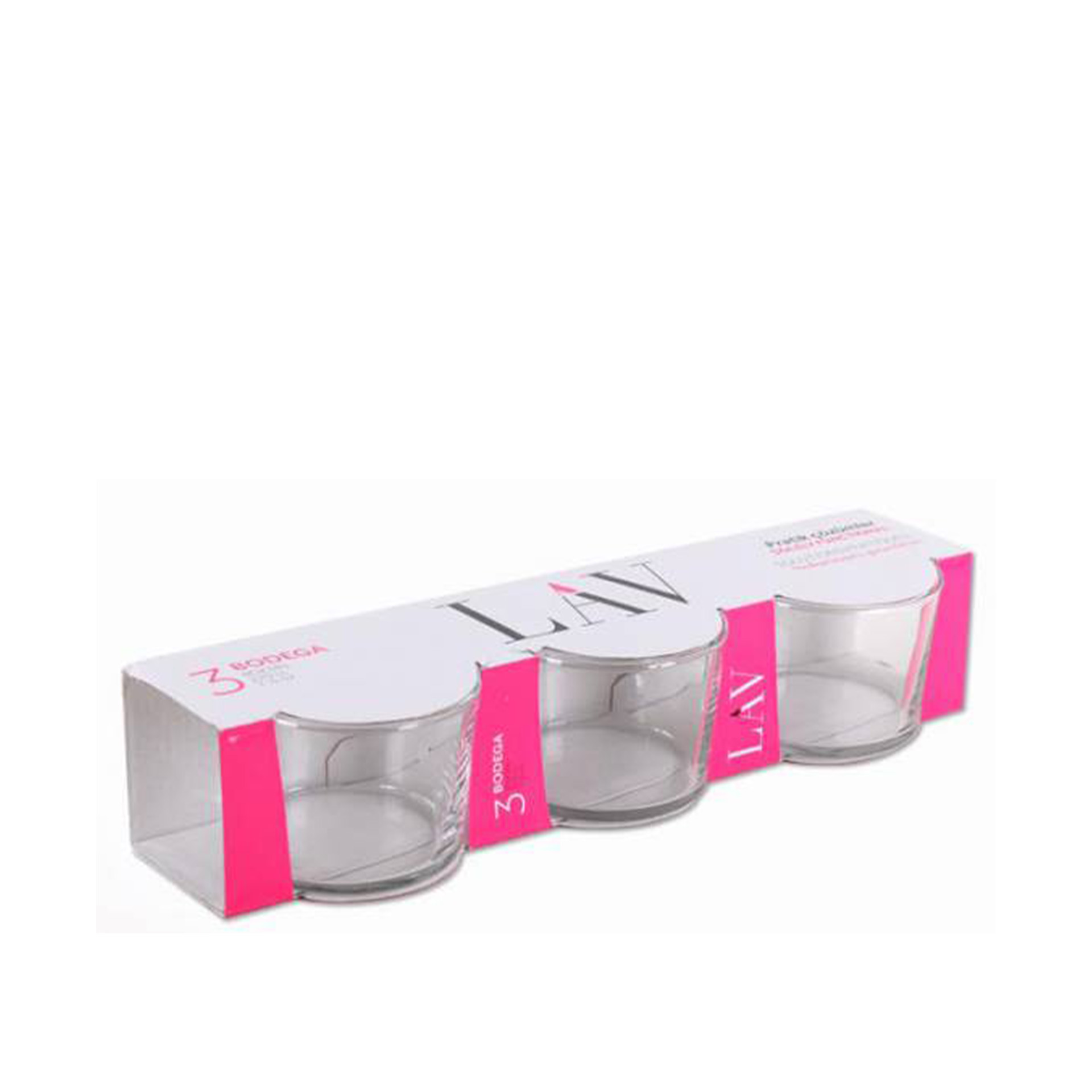 Taça Sobremesa Vidro Bodega 240ml 8X6cm Pack 3