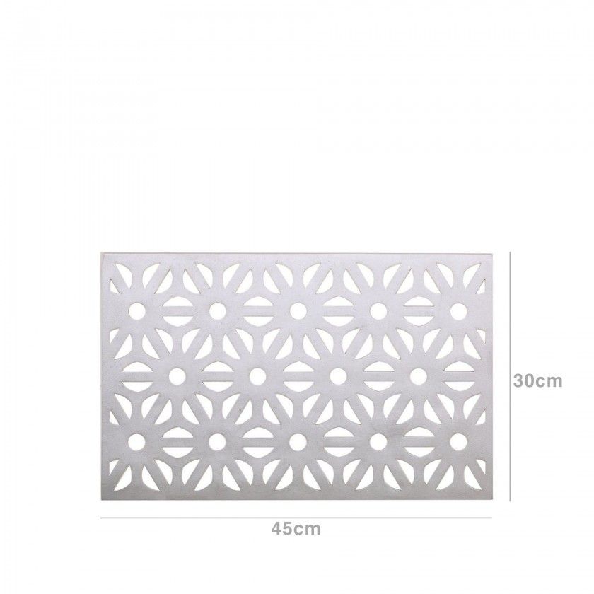 Individual Pvc Prata 45X30CM Individual Pvc Prata 45X30CM