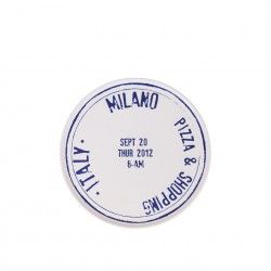 Prato Pizza Letras Azuis 32cm