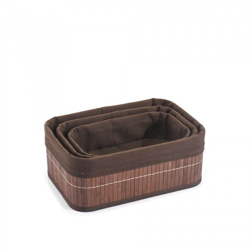 Cesto Organizao Bambu 30/28/25CM
