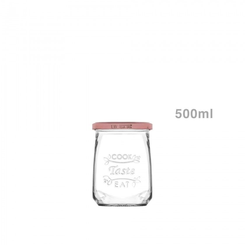 Frasco Hermético com Tampa Tasty 0.500ml Frasco Hermético com Tampa Tasty 0.500ml