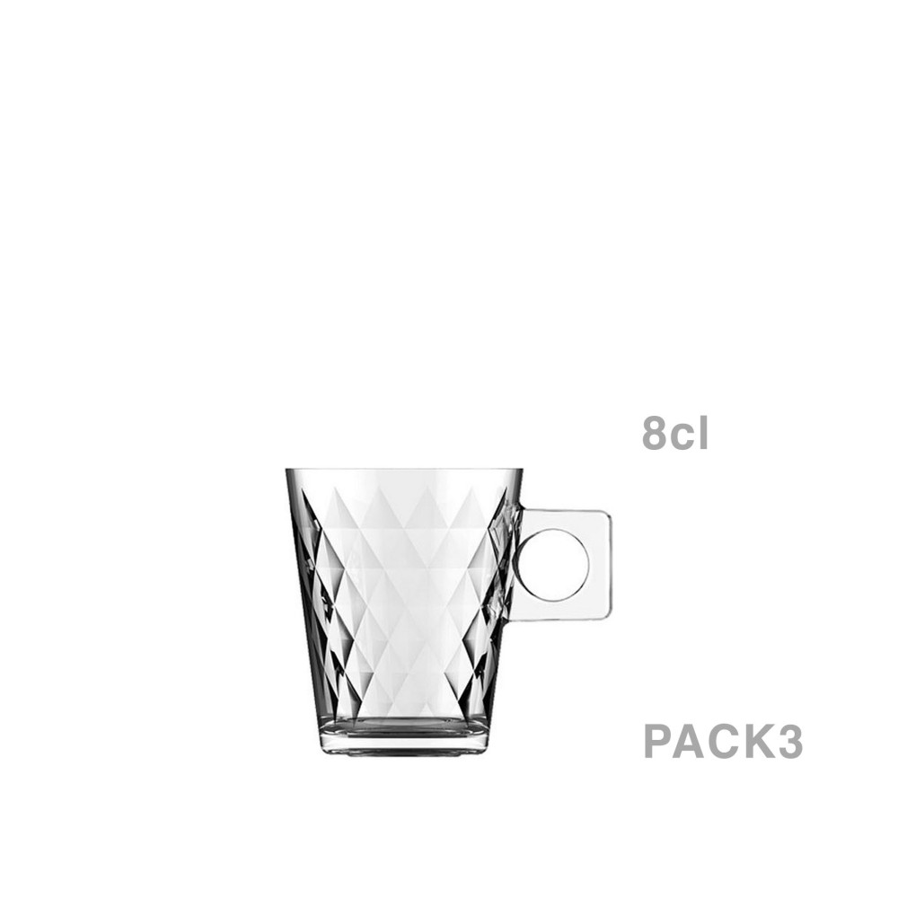 Chávena Café Lima Diamante 8CL Pack 3