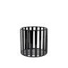 Suporte Metal Redondo Preto 21X20cm