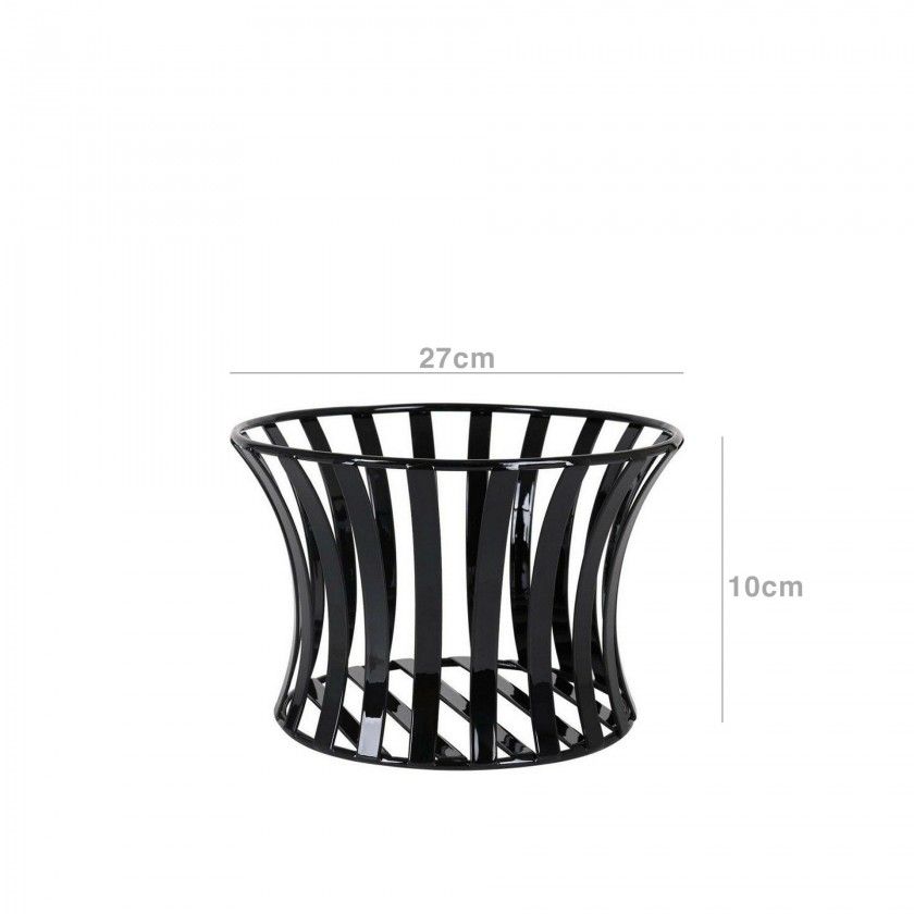 Suporte Metal Redondo Preto 27X10cm Suporte Metal Redondo Preto 27X10cm