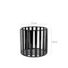 Suporte Metal Redondo Preto 21X20cm
