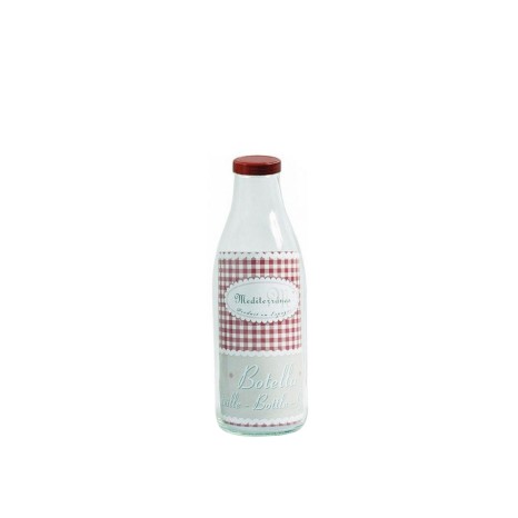 Garrafa Vidro Tampa Metal 1L - Image product