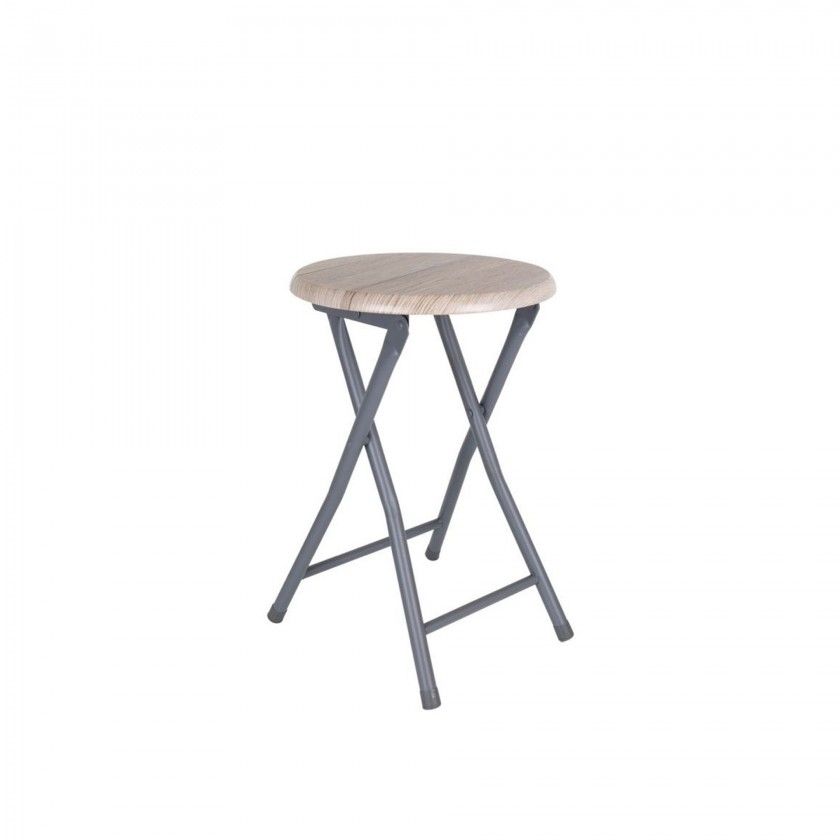 Banco Madeira / Metal Dobrvel 30X45CM