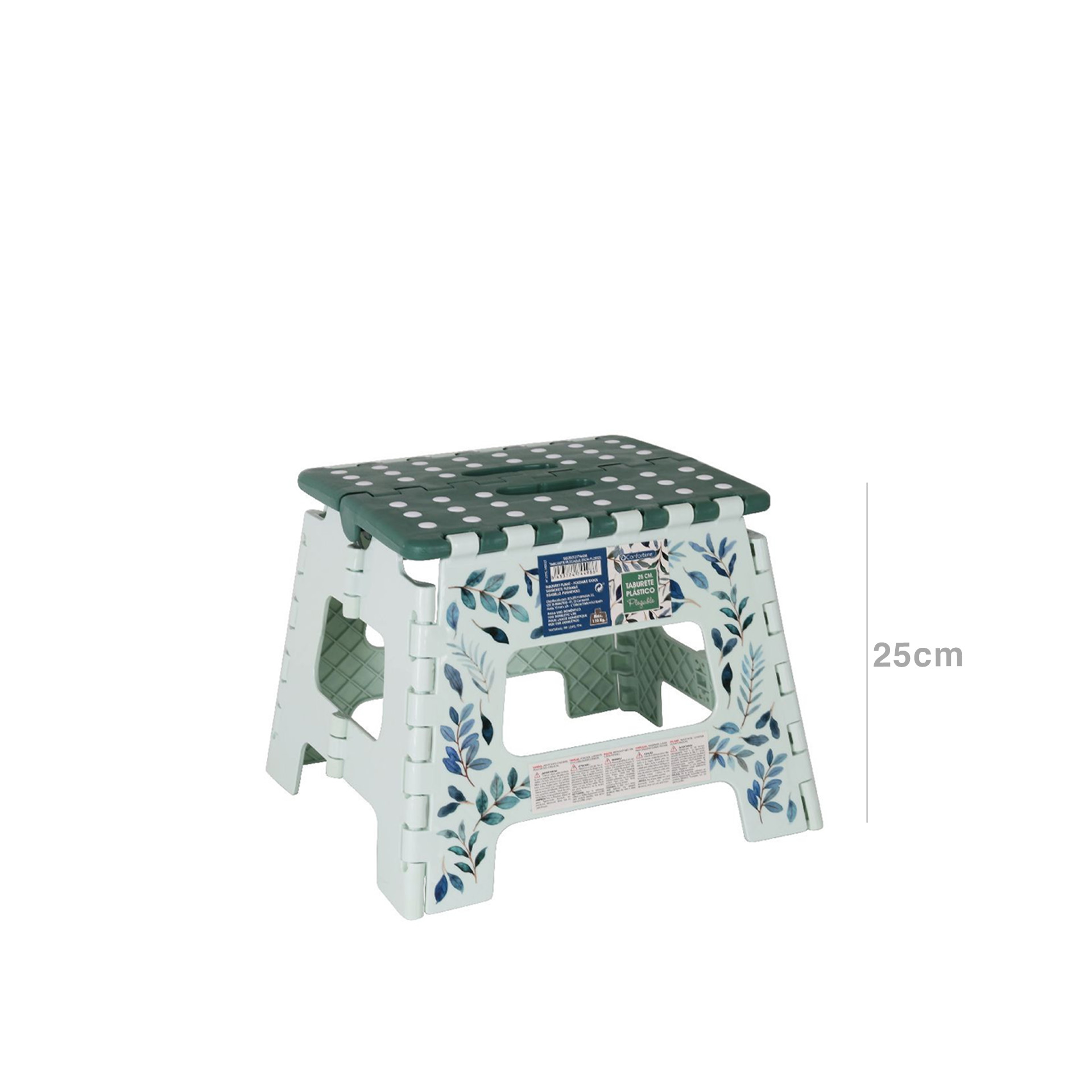 Banco Dobrável Flores 25cm