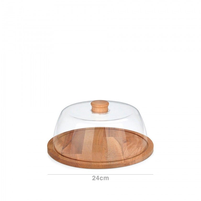 Queijeira Base Madeira 24cm Queijeira Base Madeira 24cm